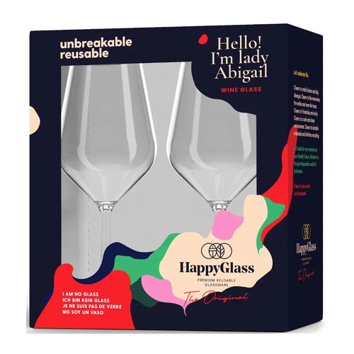 HappyGlass Lady Abigail Wijnglas, onbreekbaar - set van 2
