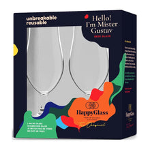 HappyGlass Mr. Gustav Bierglas, onbreekbaar - set van 2