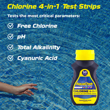 Teststrips AquaChek Yellow Spa 4 in 1 (Vrij chloor)